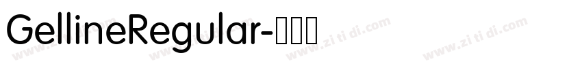 GellineRegular字体转换