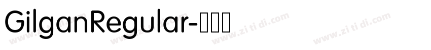 GilganRegular字体转换