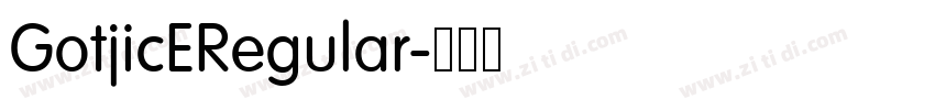 GotjicERegular字体转换