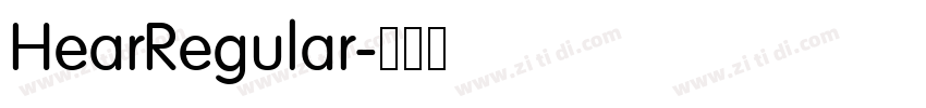 HearRegular字体转换 HearRegular字体转换