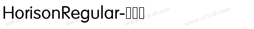 HorisonRegular字体转换 HorisonRegular字体转换