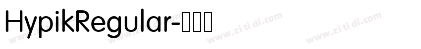 HypikRegular字体转换