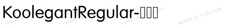 KoolegantRegular字体转换 KoolegantRegular字体转换