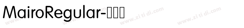MairoRegular字体转换