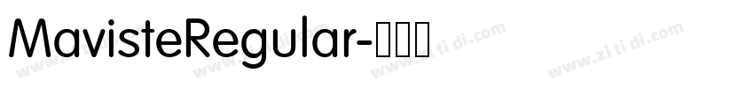 MavisteRegular字体转换
