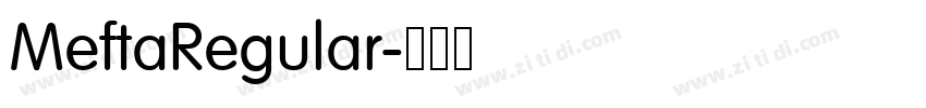 MeftaRegular字体转换