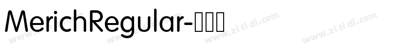 MerichRegular字体转换