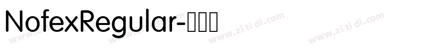 NofexRegular字体转换