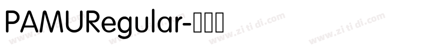 PAMURegular字体转换 PAMURegular字体转换