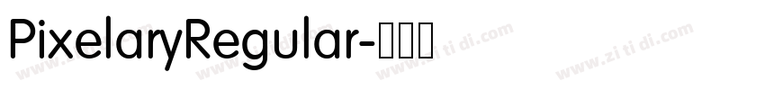 PixelaryRegular字体转换