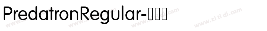 PredatronRegular字体转换