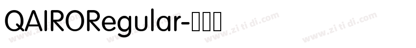 QAIRORegular字体转换