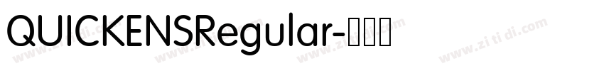 QUICKENSRegular字体转换