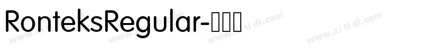 RonteksRegular字体转换 RonteksRegular字体转换