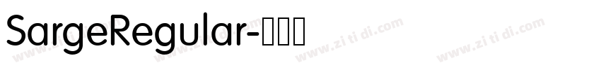 SargeRegular字体转换 SargeRegular字体转换