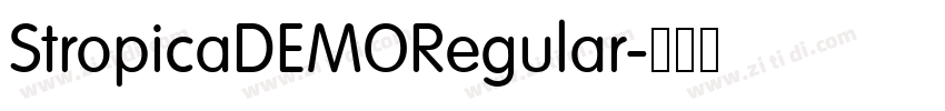 StropicaDEMORegular字体转换