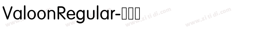ValoonRegular字体转换 ValoonRegular字体转换