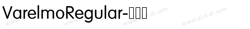 VarelmoRegular字体转换 VarelmoRegular字体转换