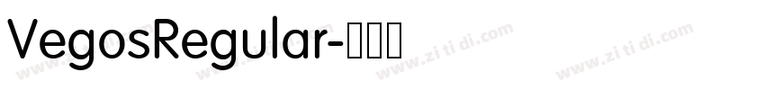 VegosRegular字体转换