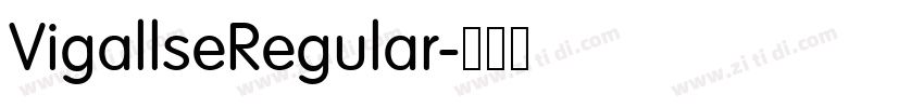 VigallseRegular字体转换