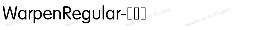 WarpenRegular字体转换 WarpenRegular字体转换