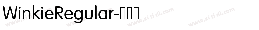 WinkieRegular字体转换