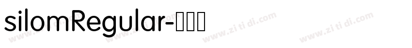 silomRegular字体转换