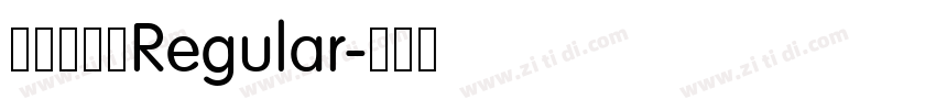 尔雅格鲁特Regular字体转换