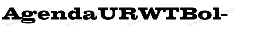 AgendaURWTBol字体转换
