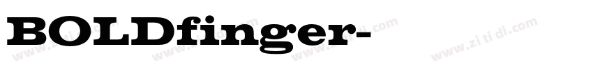 BOLDfinger字体转换