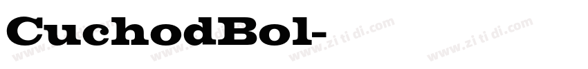 CuchodBol字体转换