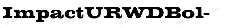 ImpactURWDBol字体转换