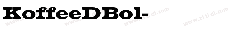 KoffeeDBol字体转换