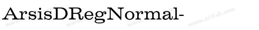 ArsisDRegNormal字体转换