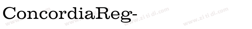 ConcordiaReg字体转换