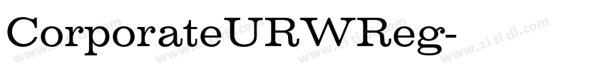 CorporateURWReg字体转换