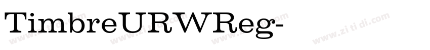 TimbreURWReg字体转换