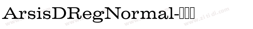 ArsisDRegNormal字体转换