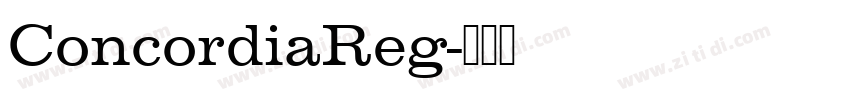 ConcordiaReg字体转换