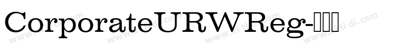 CorporateURWReg字体转换