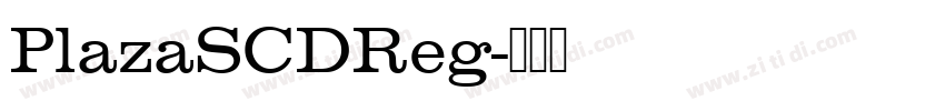 PlazaSCDReg字体转换