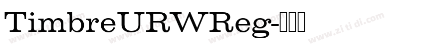 TimbreURWReg字体转换