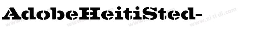 AdobeHeitiSted字体转换