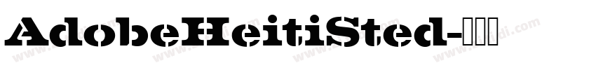 AdobeHeitiSted字体转换