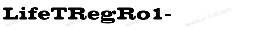 LifeTRegRo1字体转换