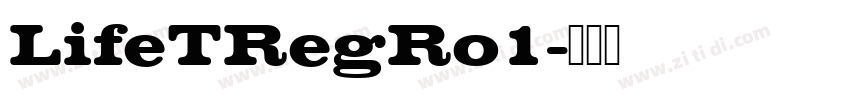 LifeTRegRo1字体转换