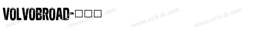 VolvoBroad字体转换