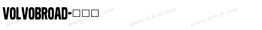 VolvoBroad字体转换