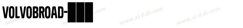 VolvoBroad字体转换