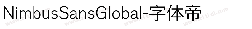 NimbusSansGlobal字体转换